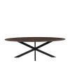 LABEL51 Eettafel James Ovaal Espresso 240cm