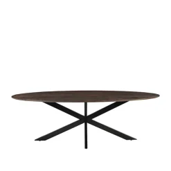 LABEL51 Eettafel James Ovaal Espresso 240cm