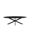 LABEL51 Eettafel James Ovaal Zwart 210cm