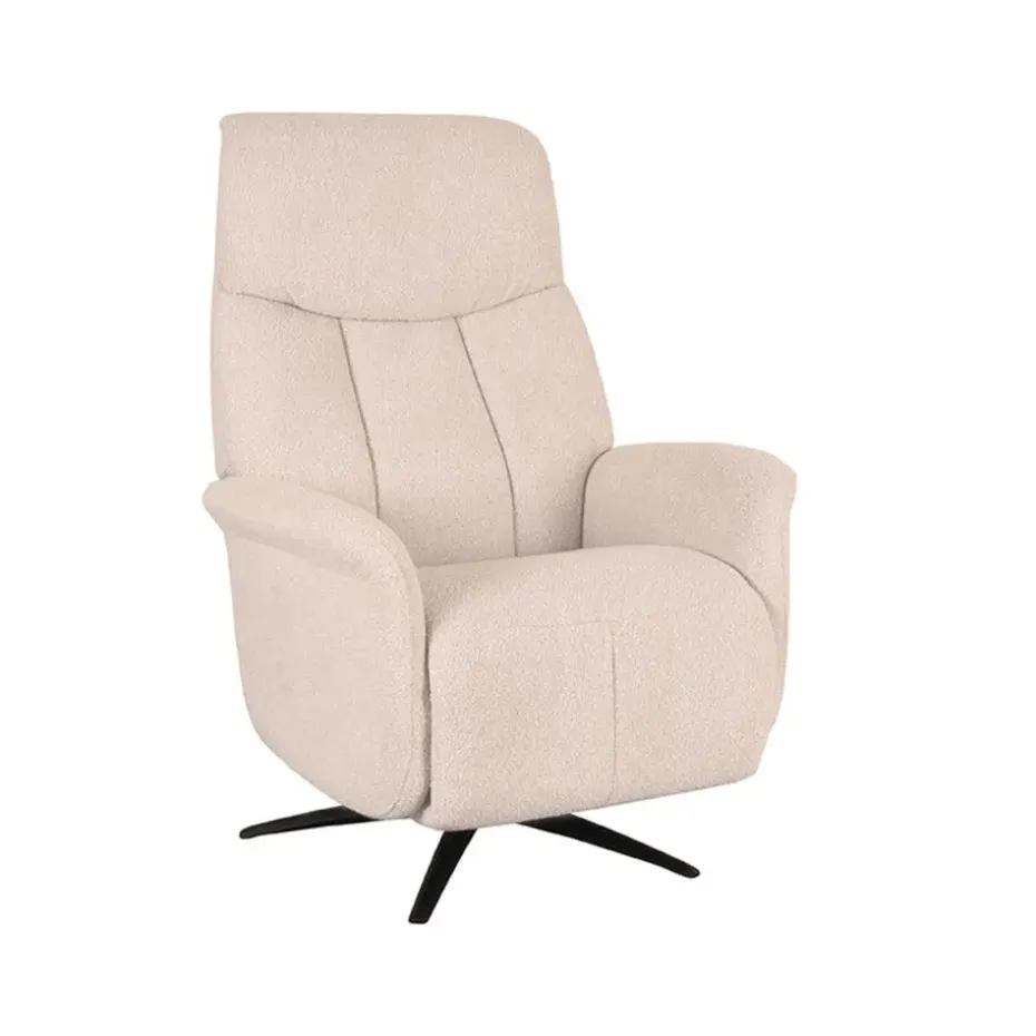 LABEL51 Fauteuil Oslo - Naturel - Boucle - Elektrisch - 87x79x112 cm