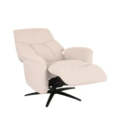 LABEL51 Fauteuil Oslo - Naturel - Boucle - Elektrisch - 87x79x112 cm