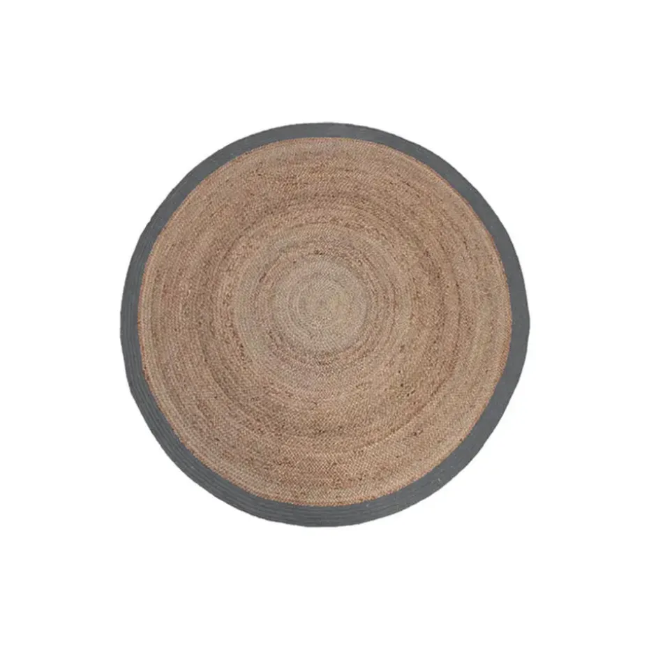 LABEL51 Vloerkleed Jute - Grijs - Jute - 90cm