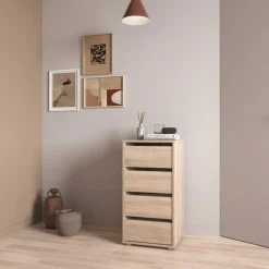 Ladekast Blokty - 40x40x76cm - 4 lades - eikdecor