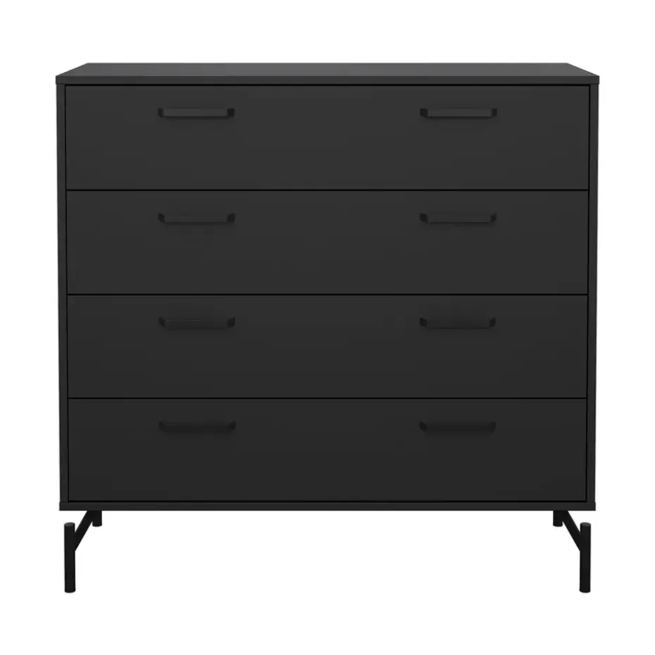 Ladekast Canada - mat zwart - 96x99x40 cm