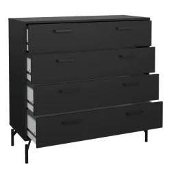 Ladekast Canada - mat zwart - 96x99x40 cm