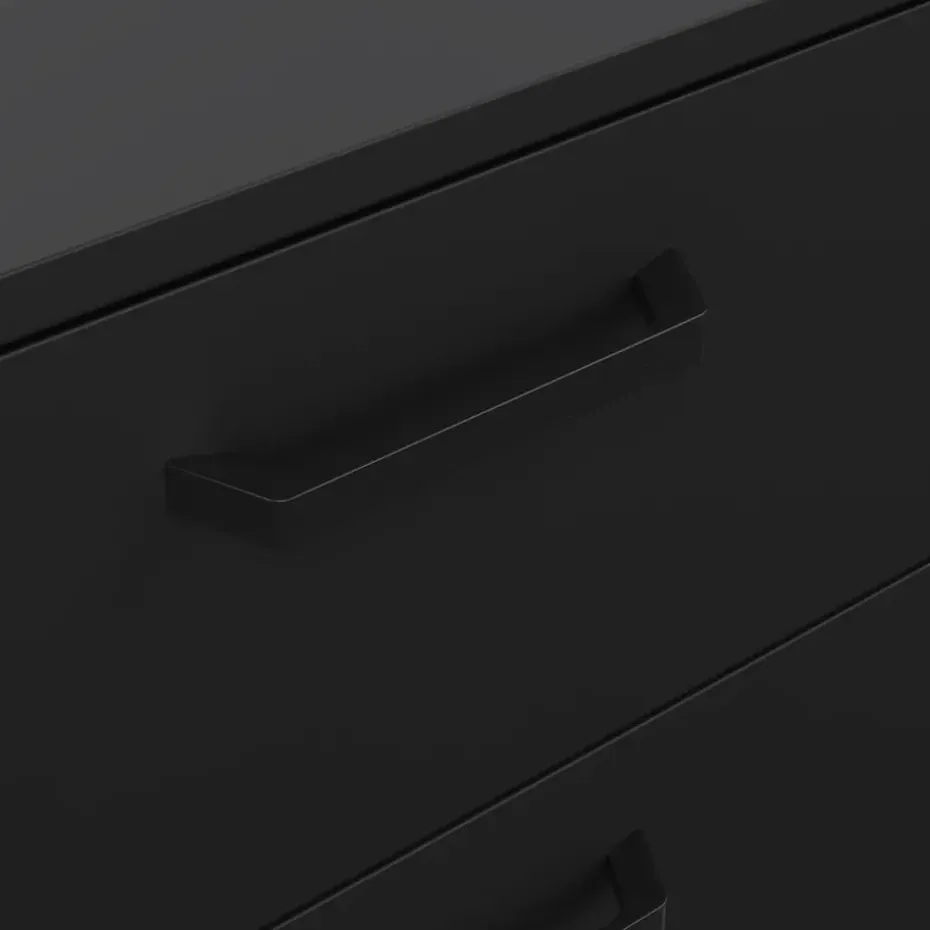 Ladekast Canada - mat zwart - 96x99x40 cm