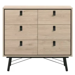 Ladekast Kansas - eikenkleur - 95x102x40 cm