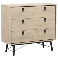 Ladekast Kansas - eikenkleur - 95x102x40 cm