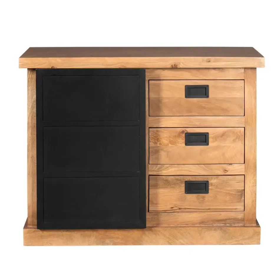 Ladekast Rechthoek Naturel Hout - 100x45x85cm - Nashville