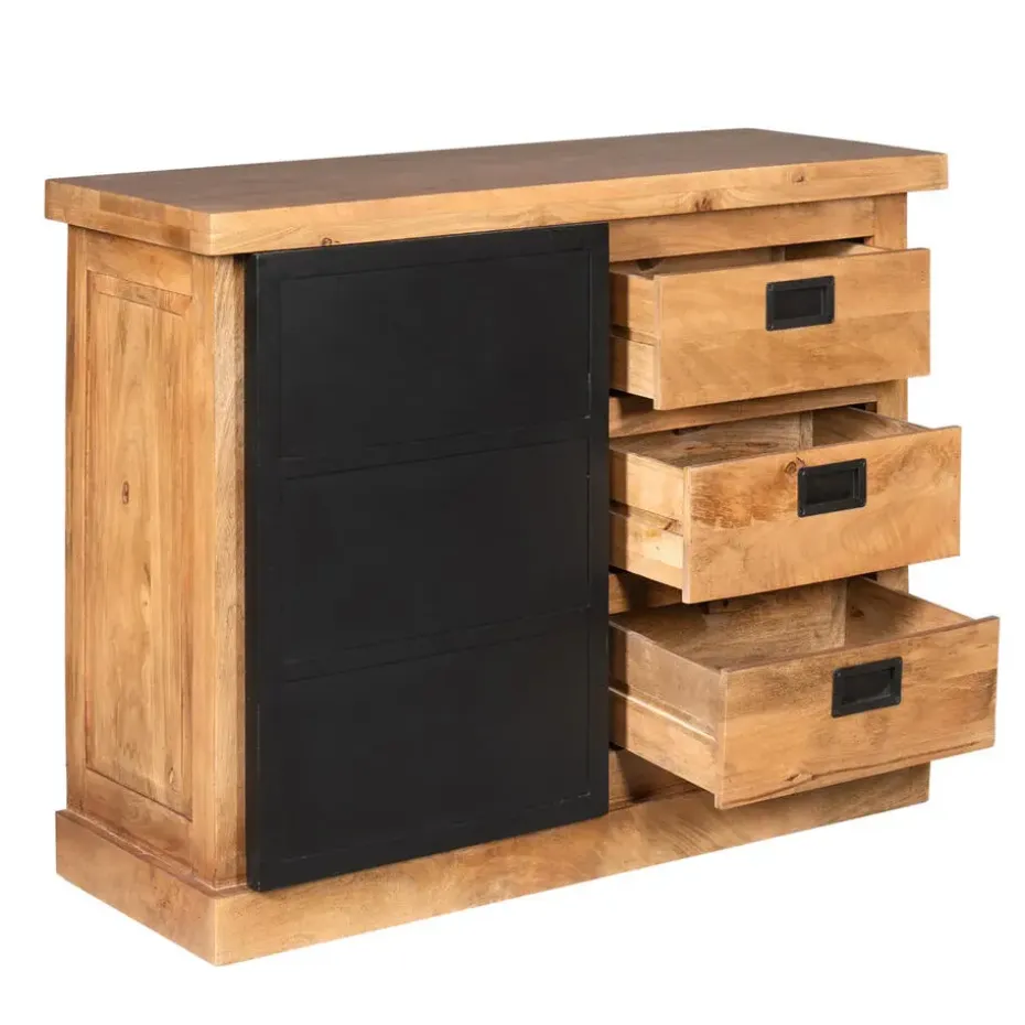 Ladekast Rechthoek Naturel Hout - 100x45x85cm - Nashville