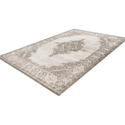 Lalee Vloerkleed Milas - Polyester - 80x150 cm zilver beige