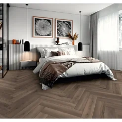 Laminaat Herringbone - visgraat donker eiken