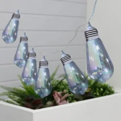 Lampen koord - buisvormige LED - 10 lampjes - zonne-energie