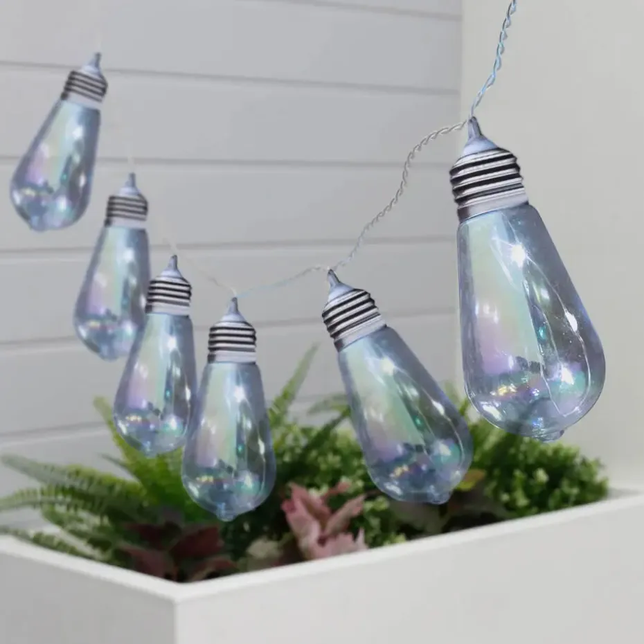 Lampen koord - buisvormige LED - 10 lampjes - zonne-energie