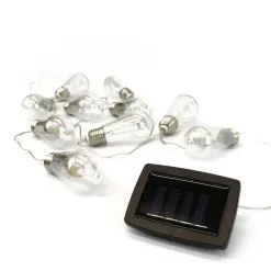 Lampen koord - buisvormige LED - 10 lampjes - zonne-energie