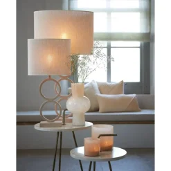 Lampenkap Ovaal Breska - Parel Wit - 38 x 17,5 x 28 cm