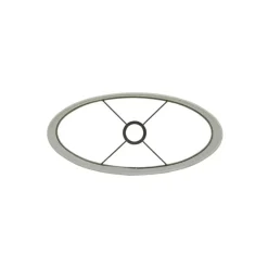 Lampenkap Ovaal Breska - Parel Wit - 38 x 17,5 x 28 cm