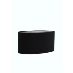 Lampenkap Ovaal Velours - Zwart - 38x17,5x19cm