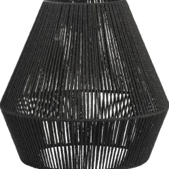 Lampenkap Willow - zwart metaal/papier - 37,5xØ40 cm