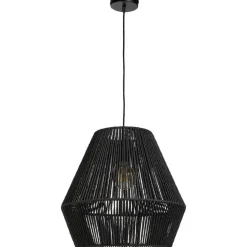 Lampenkap Willow - zwart metaal/papier - 37,5xØ40 cm