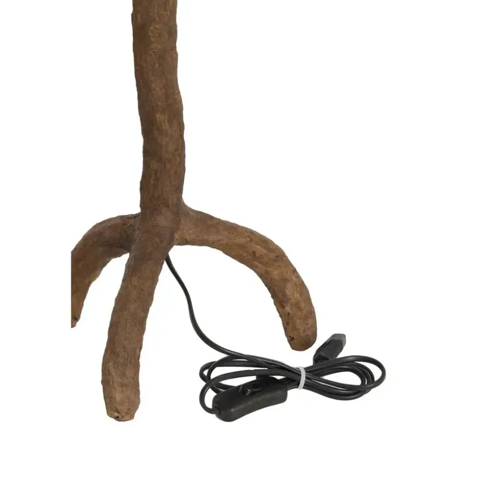 Lampvoet Guja - Donkerbruin - 20x20x57cm