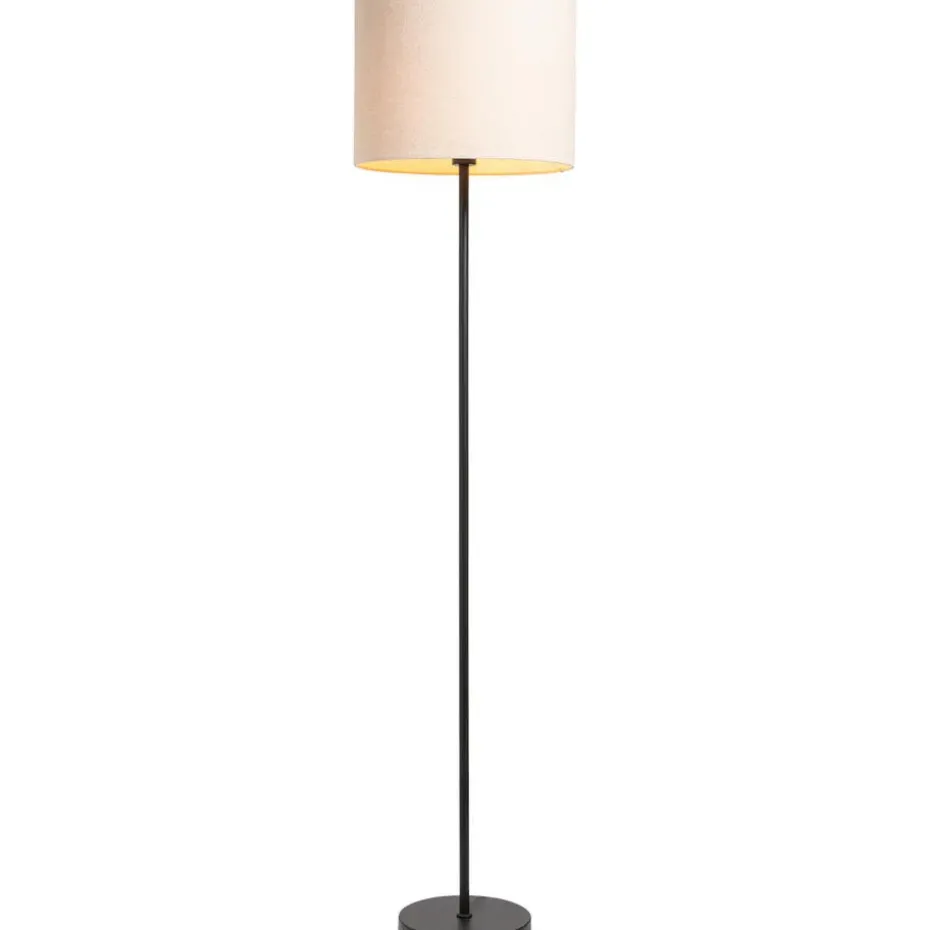 Lampvoet Kaapstad - zwart metaal - 149xØ25 cm