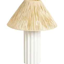 Lampvoet Linne - wit keramiek - 33,5xØ12 cm