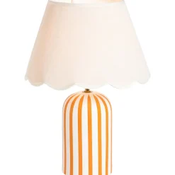 Lampvoet Lio - wit/oranje - 29,5x12,5x12,5 cm