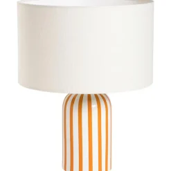 Lampvoet Lio - wit/oranje - 29,5x12,5x12,5 cm