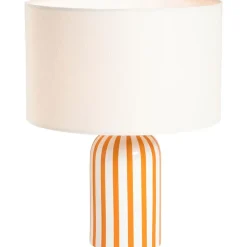 Lampvoet Lio - wit/oranje - 29,5x12,5x12,5 cm