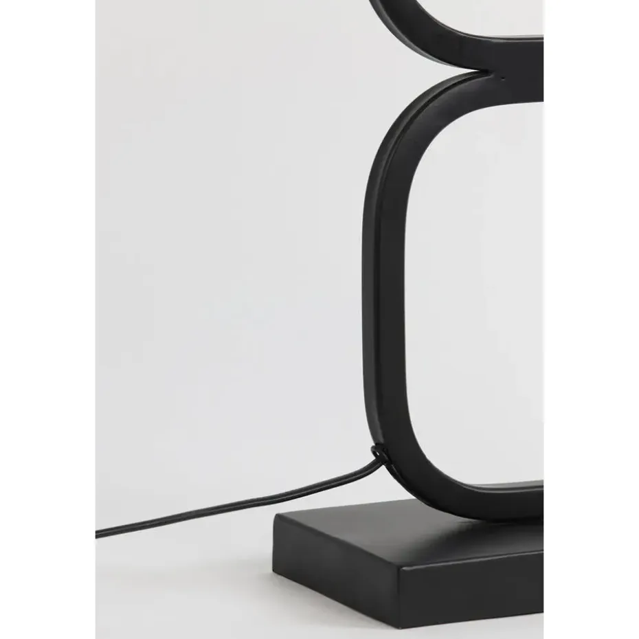 Lampvoet Lutika - Zwart - 23x11,5x46cm