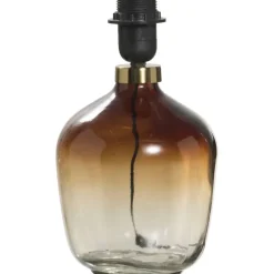 Lampvoet Mois bruin glas E27 26,5xØ16,5 cm