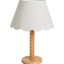 Lampvoet Noan - naturel hout - 32,5xØ15 cm