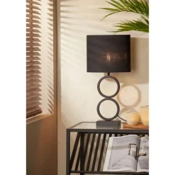 Lampvoet Stelios - Zwart - 15x10x36cm