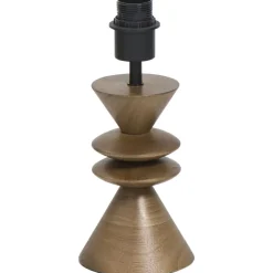 Lampvoet Timber bruin E27 - 30x13x13 cm