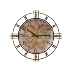 LANCY - Wandklok - Goud - Glas