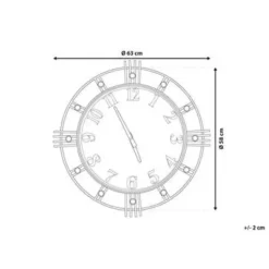 LANCY - Wandklok - Goud - Glas