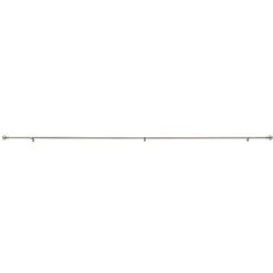 Lange Gordijnroede - Uitschuifbare Gordijn Rail - Stang van 240-360 cm - Zilver