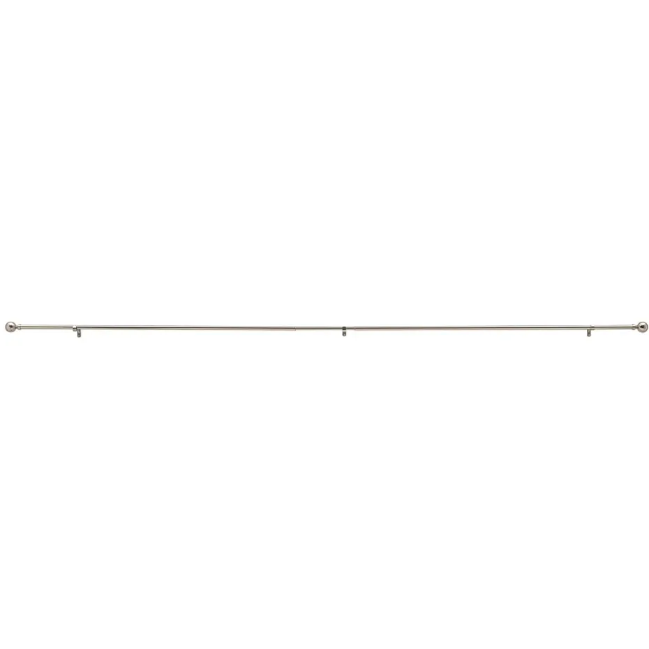 Lange Gordijnroede - Uitschuifbare Gordijn Rail - Stang van 240-360 cm - Zilver