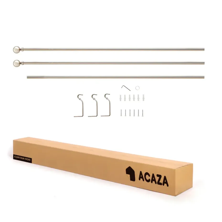 Lange Gordijnroede - Uitschuifbare Gordijn Rail - Stang van 240-360 cm - Zilver