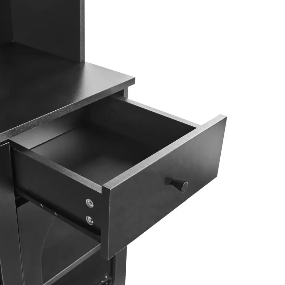 LANGFORD - Buffetkast - Zwart - Vezelplaat