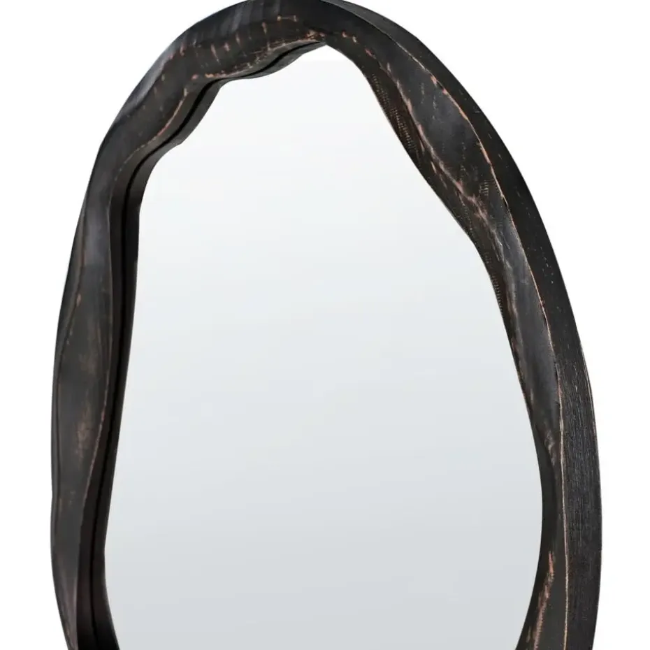 LANGON - Wandspiegel - Donkerbruin - Grenenhout