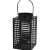 Lantaarn - metaal - zwart - windlicht - 12 x 24 cm