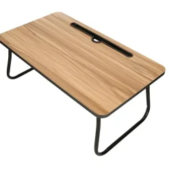 Laptoptafel met poten - hout/metaal - 53 x 30 x 22 cm