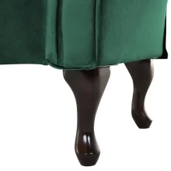 LATTES - Chaise longue - Groen - Linkerzijde - Fluweel