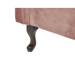 LATTES - Chaise longue - Roze - Rechterzijde - Fluweel