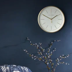 Laura Ashley Glenn Klok - Streep - 30,5x30,5cm - Goud