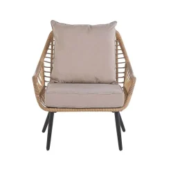 LAURETO - Bistroset voor 2 - Natuurlijk - PE rotan