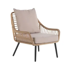 LAURETO - Bistroset voor 2 - Natuurlijk - PE rotan