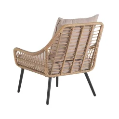 LAURETO - Bistroset voor 2 - Natuurlijk - PE rotan